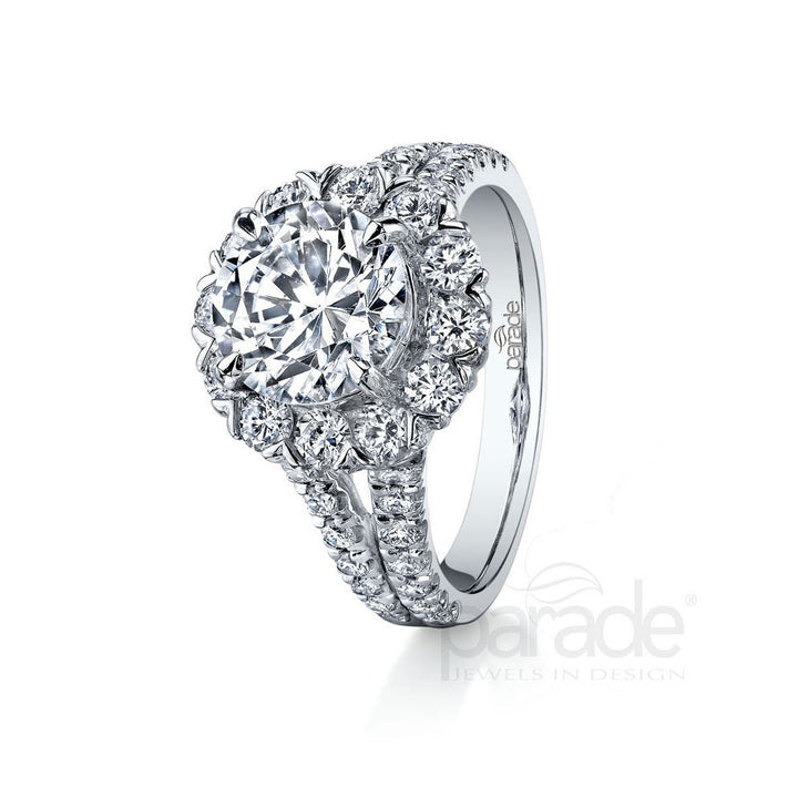 Diamond Halo Engagement Ring