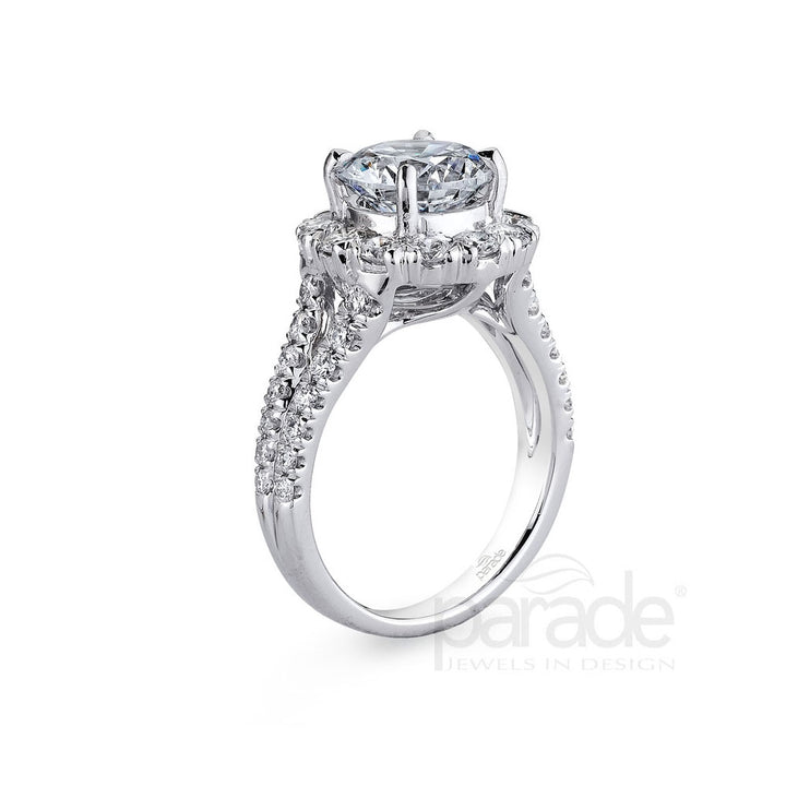 Diamond Halo Engagement Ring