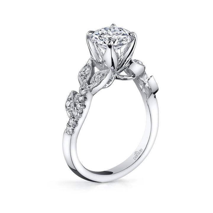 Diamond Milgrain Engagement Ring