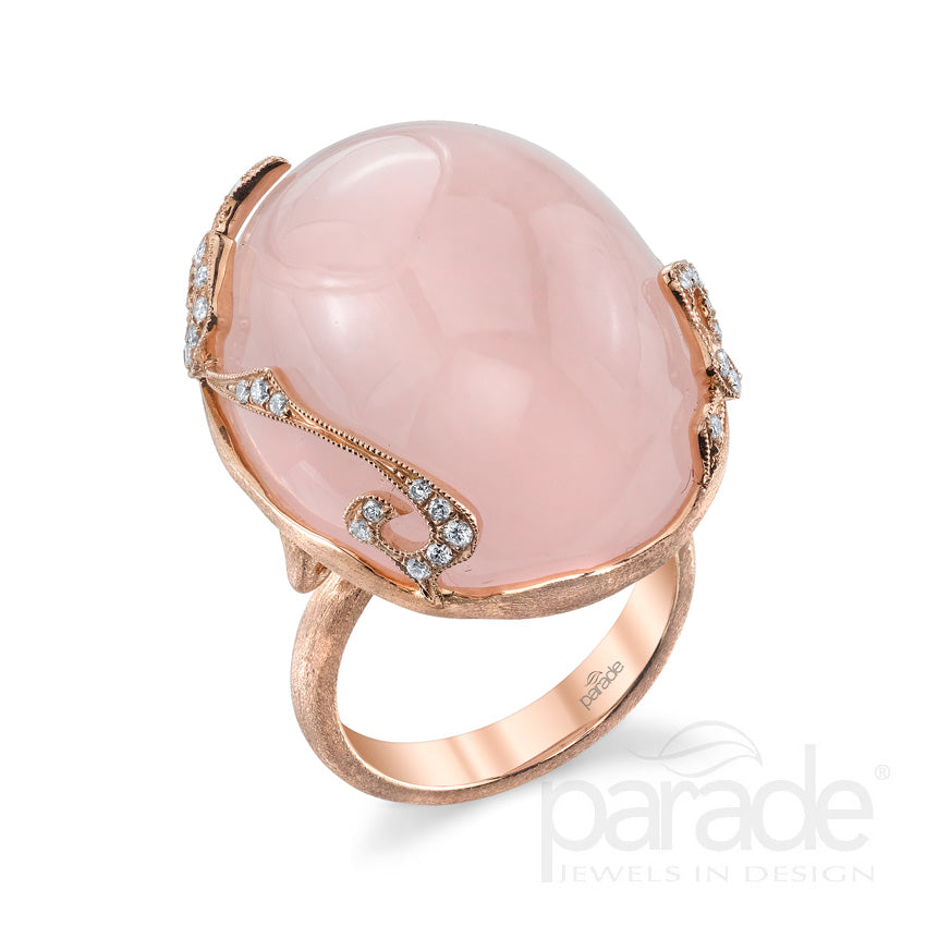 51.75 Carat Pink Chalcedony Engagement Ring