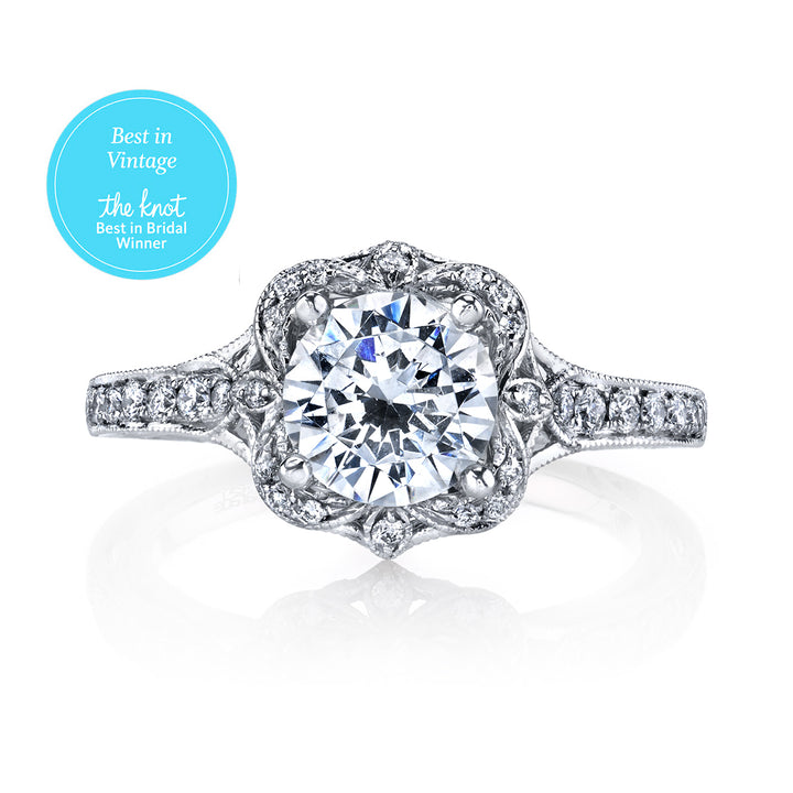 Diamond Halo Engagement Ring