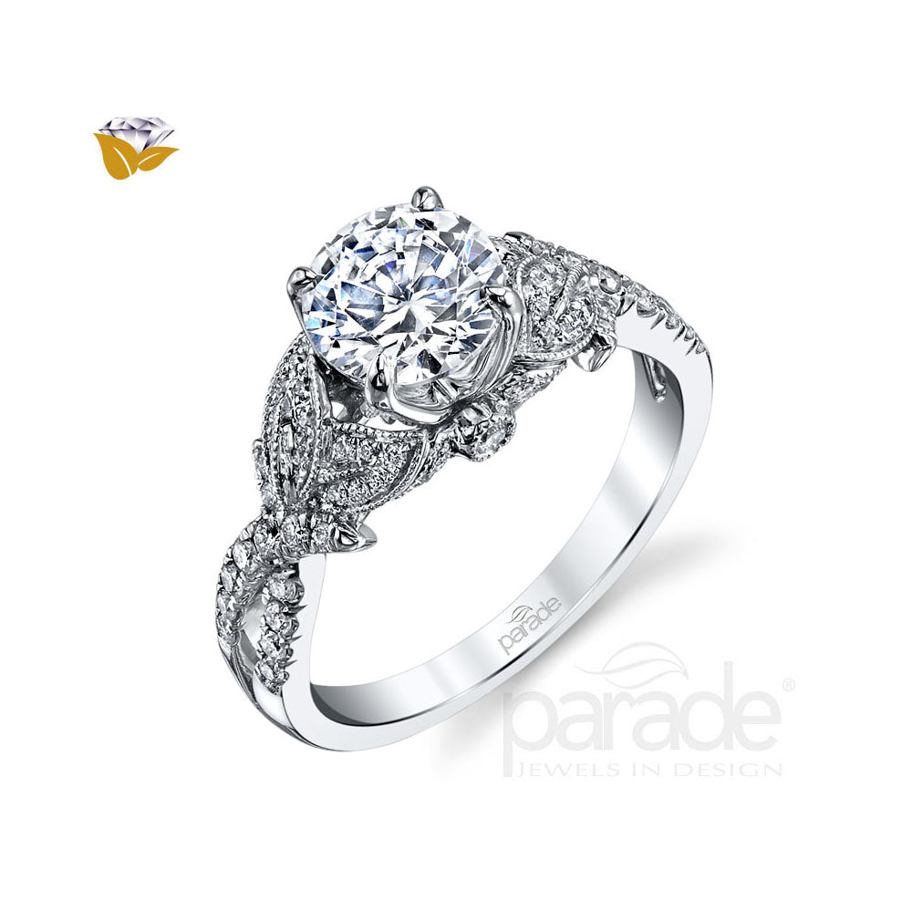 Diamond Twist Engagement Ring