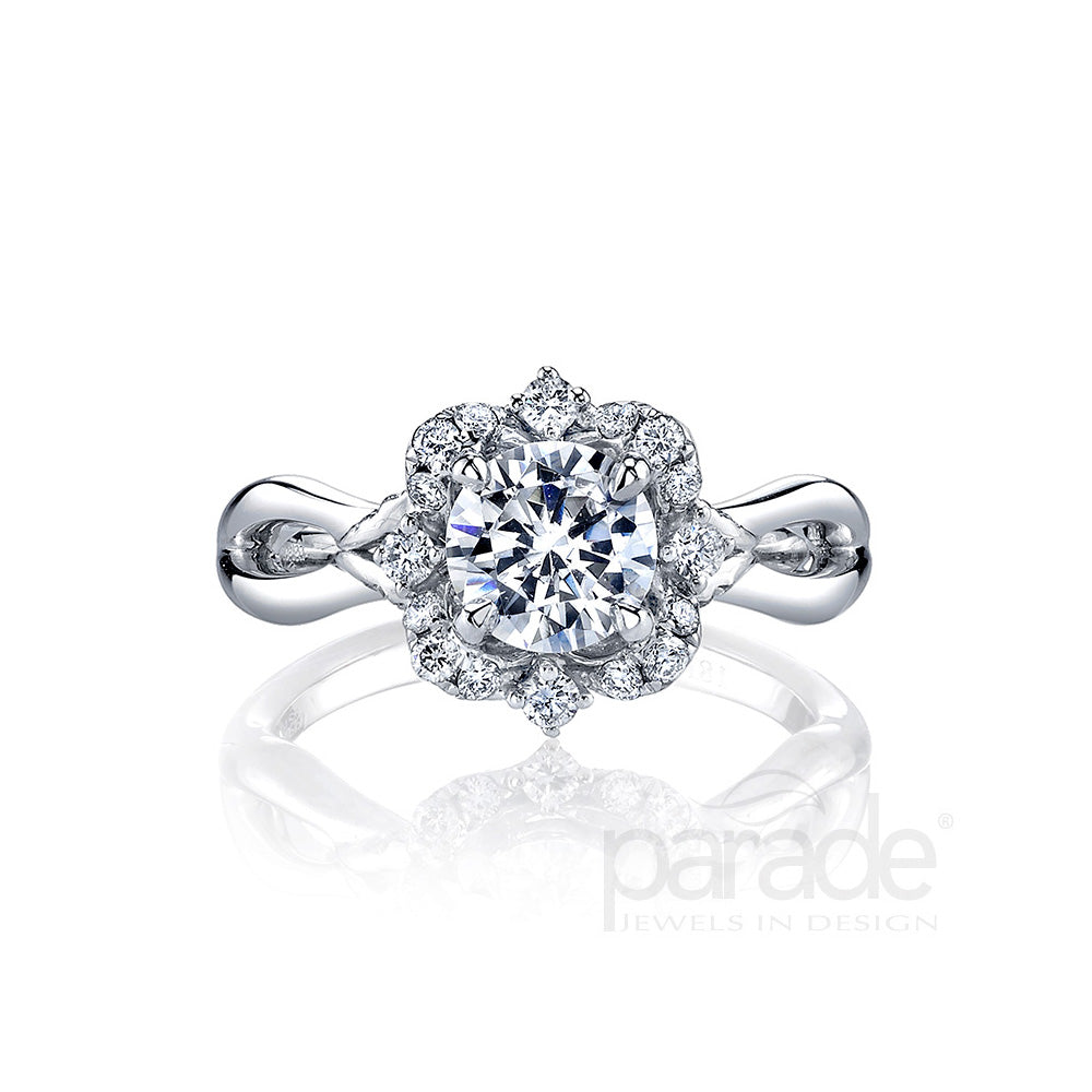 Diamond Halo Engagement Ring