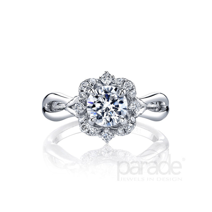 Diamond Halo Engagement Ring