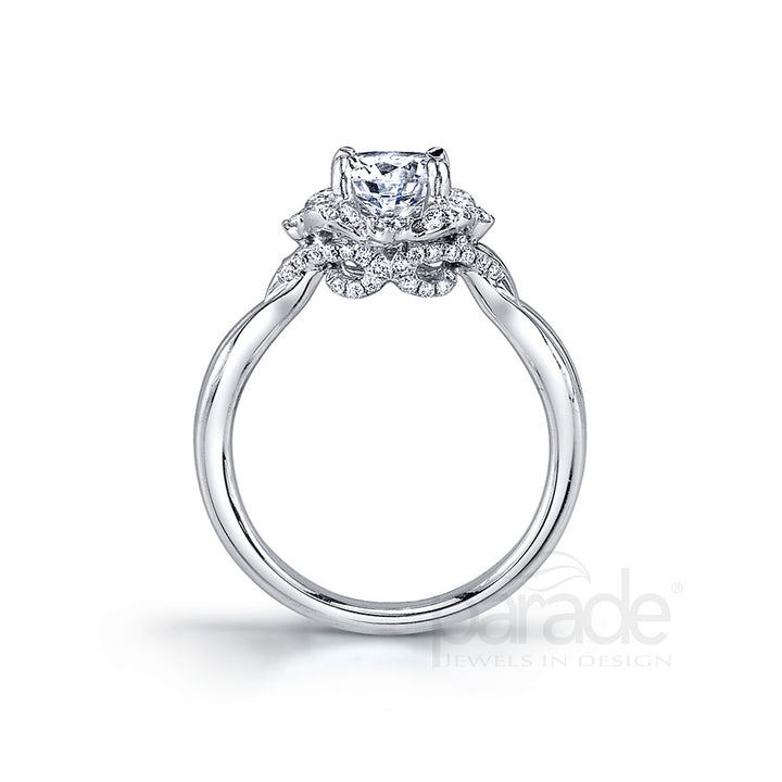 Diamond Halo Engagement Ring