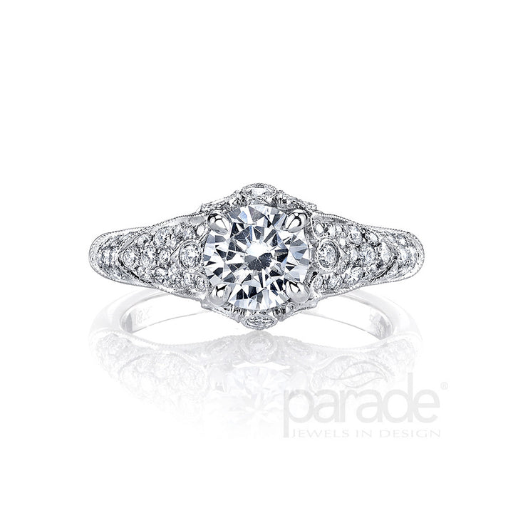 Diamond Filigree Engagement Ring