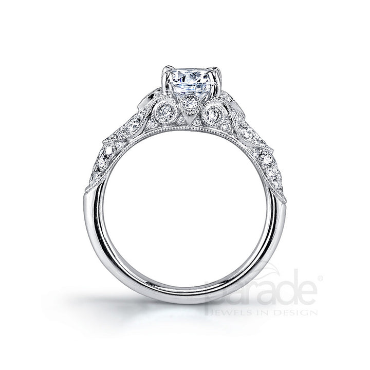 Diamond Filigree Engagement Ring