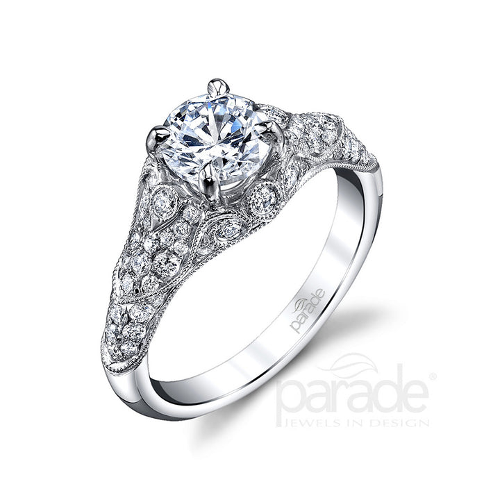 Diamond Filigree Engagement Ring