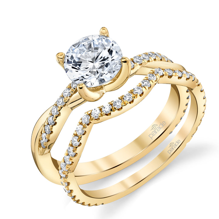 Diamond Braided Engagement Ring