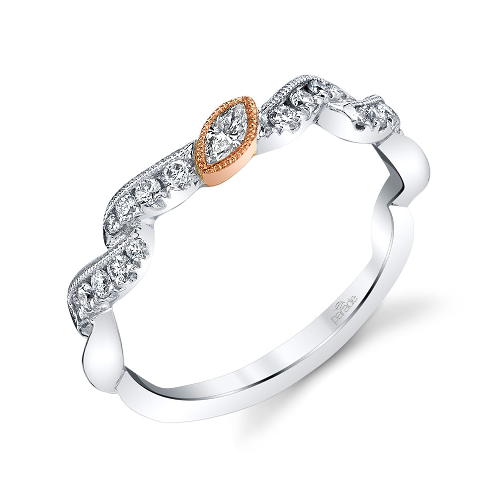 Marquise Diamond Wedding Band