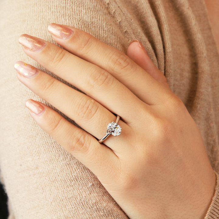 Oval Solitaire Engagement Ring