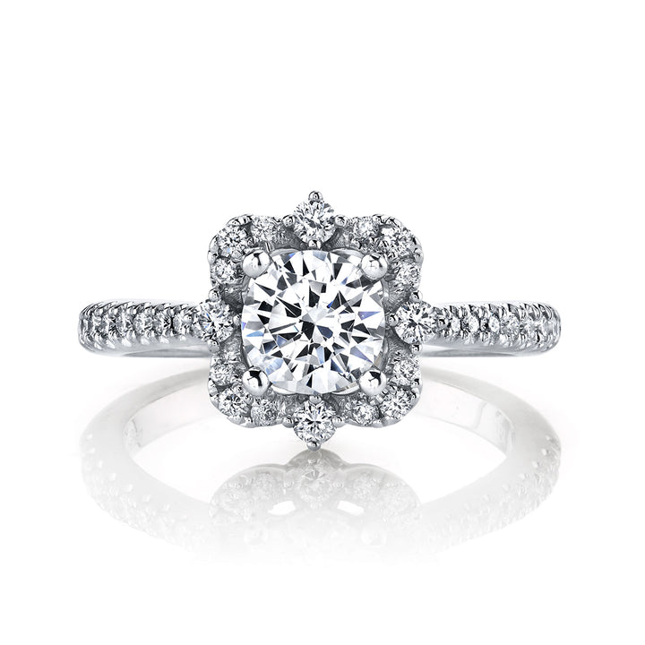 Diamond Halo Engagement Ring