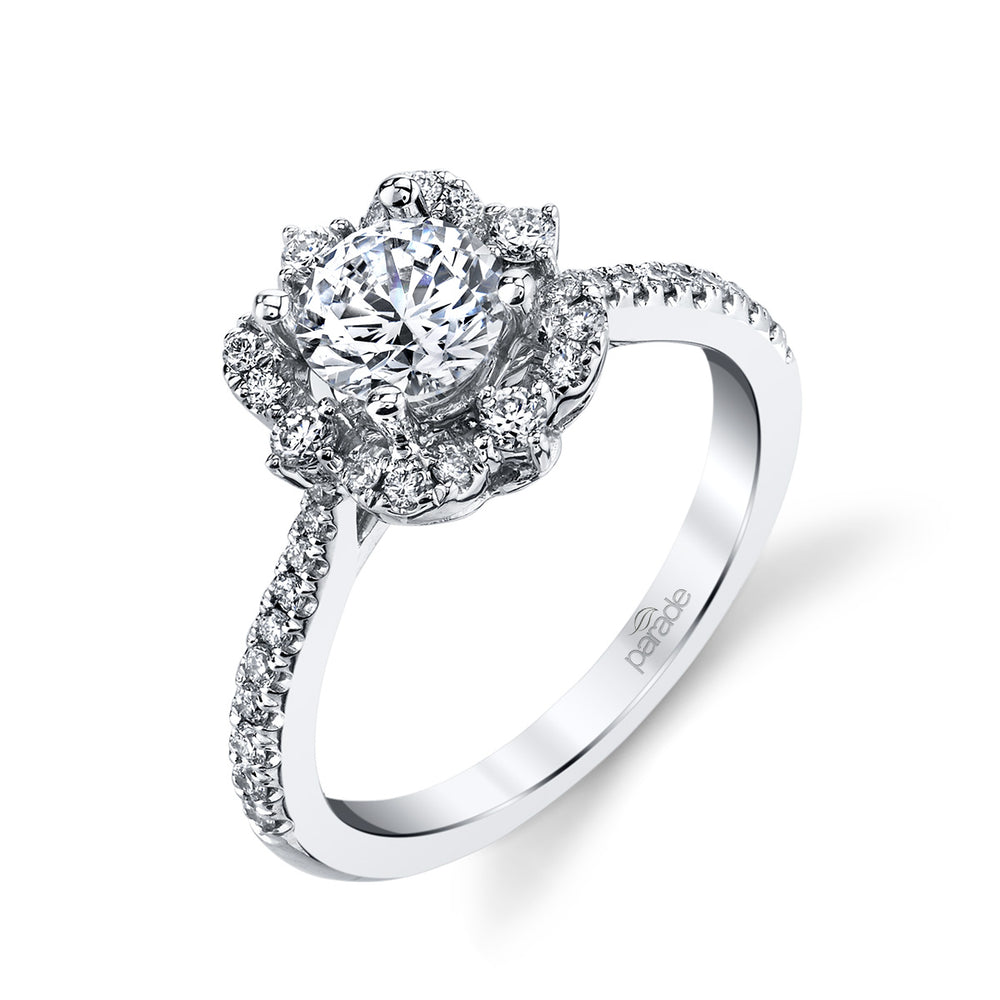 Diamond Halo Engagement Ring