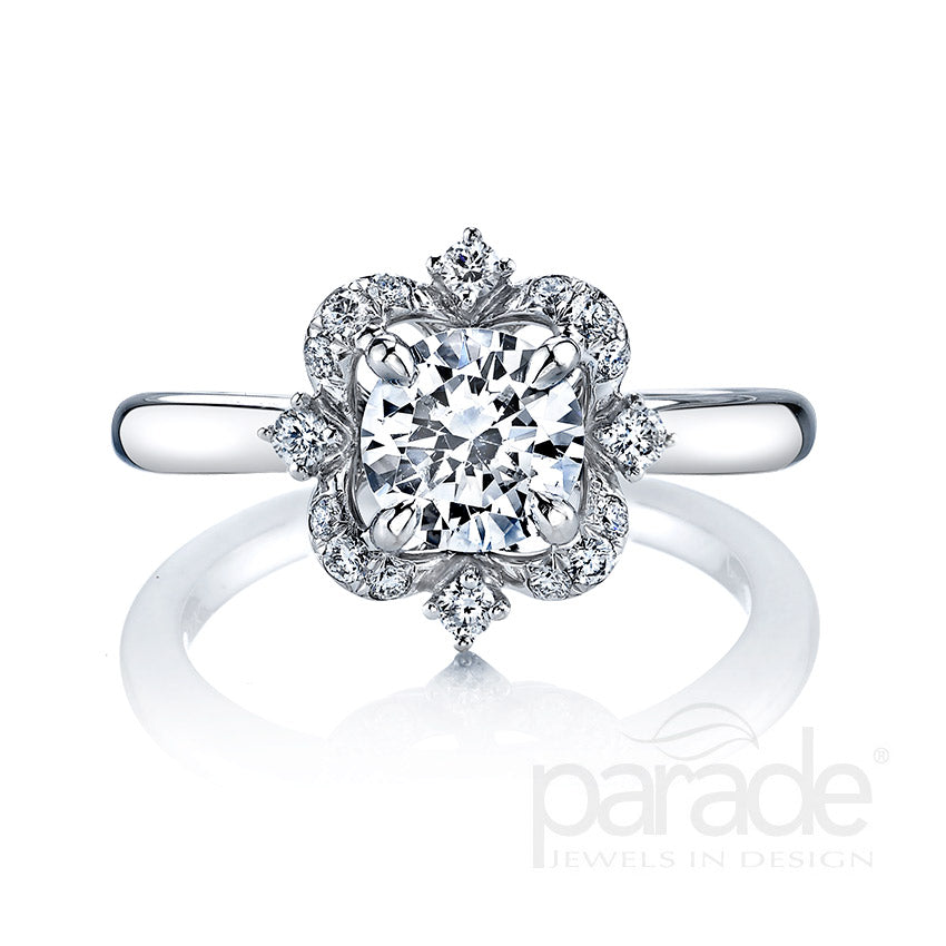 Diamond Halo Engagement Ring
