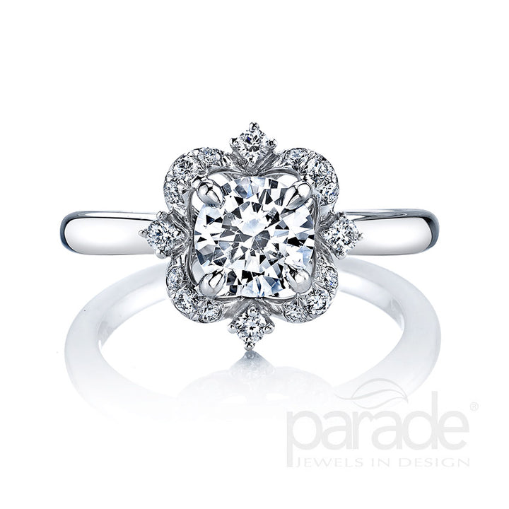 Diamond Halo Engagement Ring