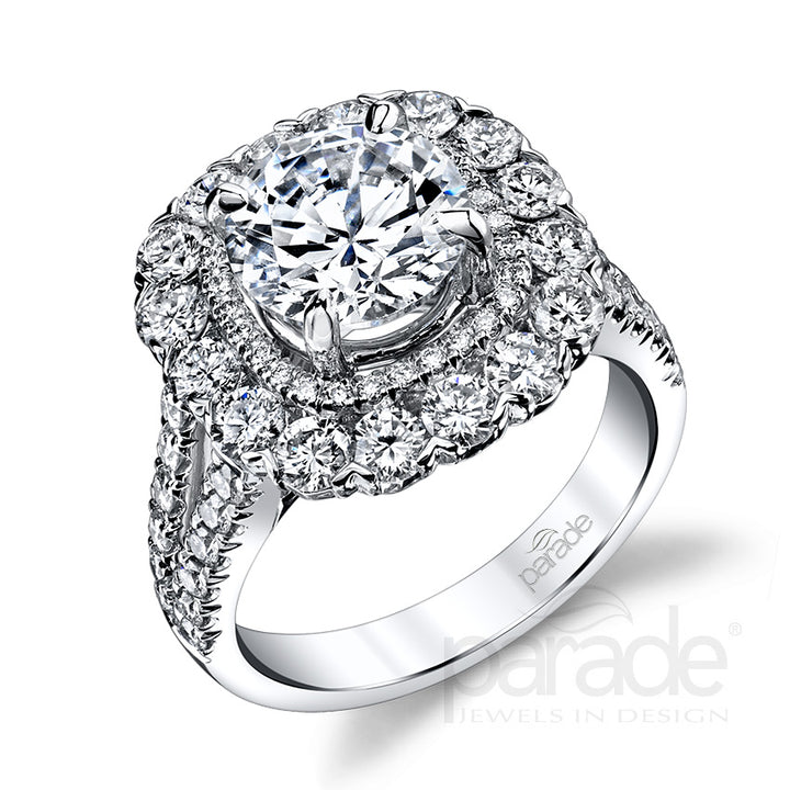 Diamond Halo Engagement Ring