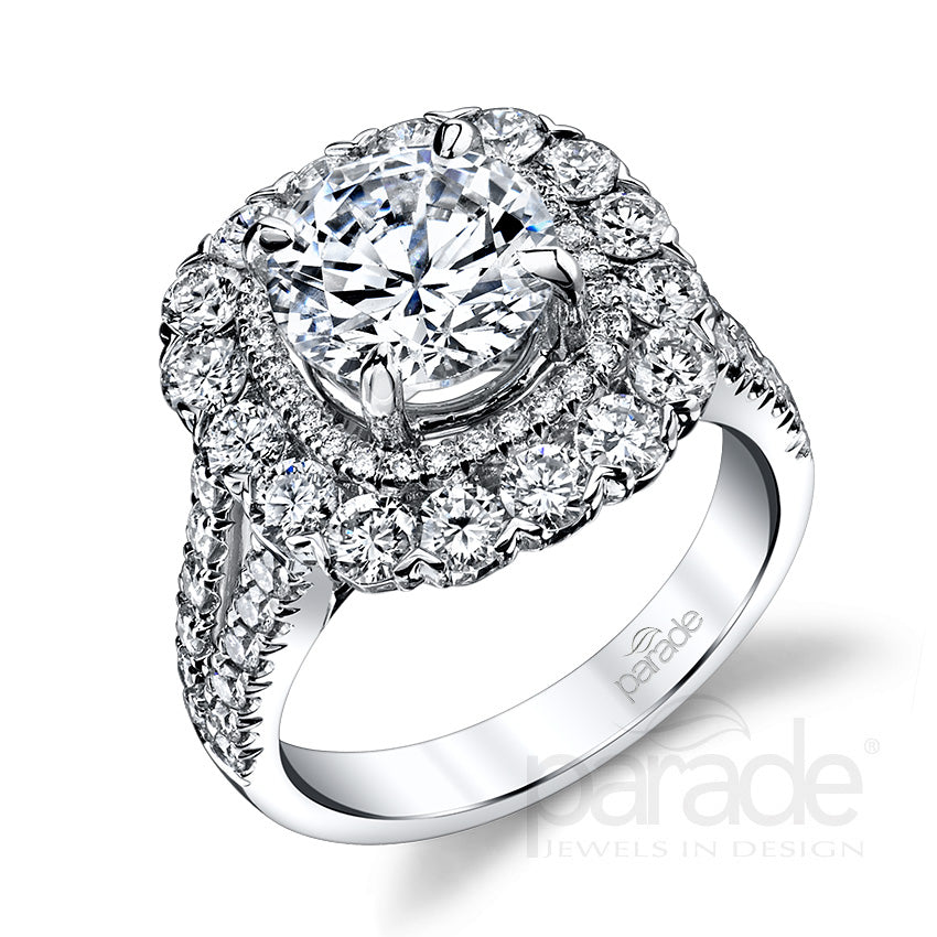 Diamond Halo Engagement Ring