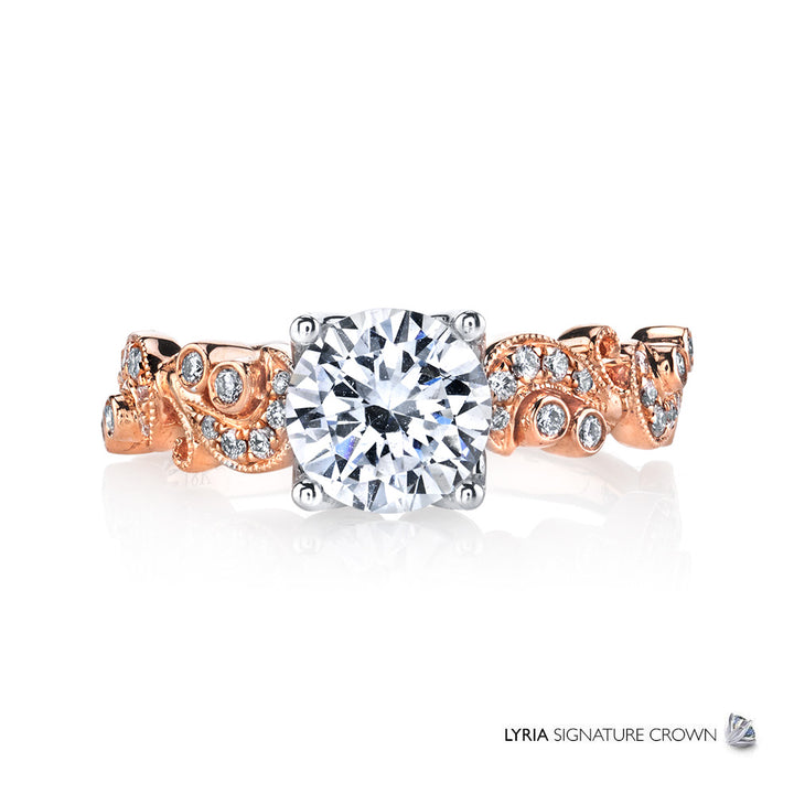 Diamond Milgrain Engagement Ring