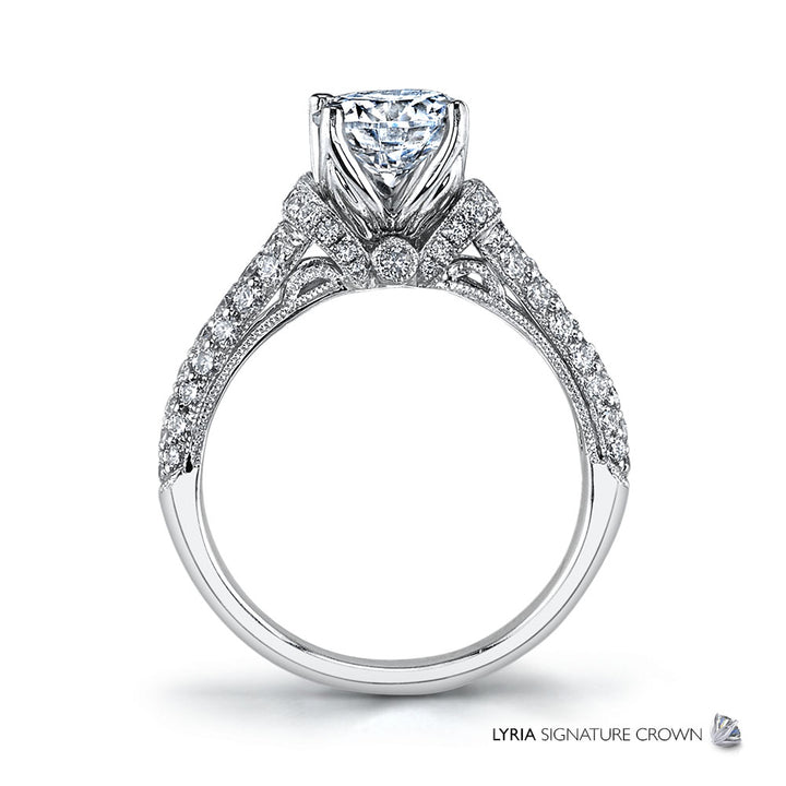 Diamond Filigree Engagement Ring