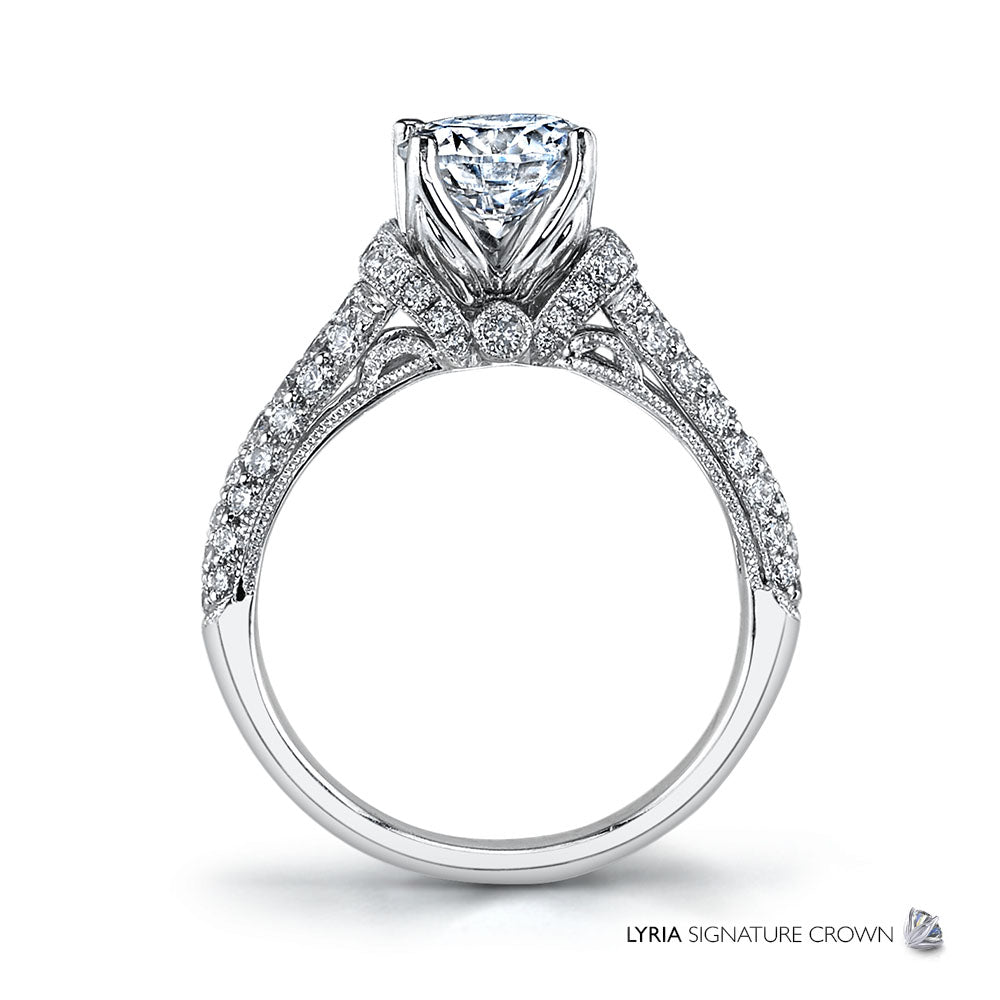 Diamond Filigree Engagement Ring