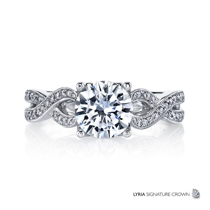Diamond Cross Engagement Ring