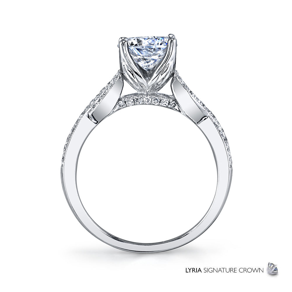 Diamond Cross Engagement Ring