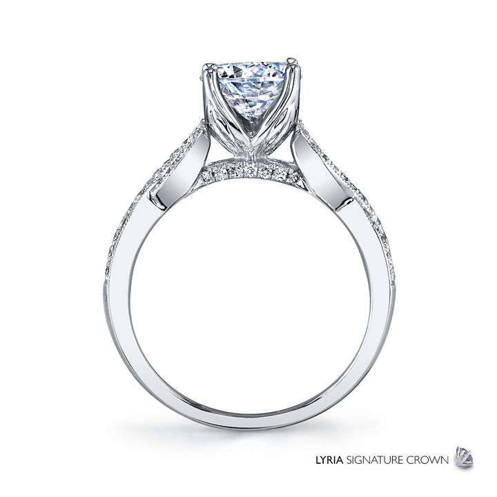 Diamond Cross Engagement Ring