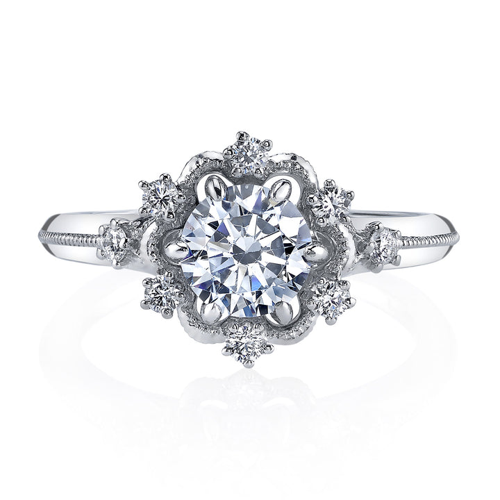 Diamond Halo Engagement Ring