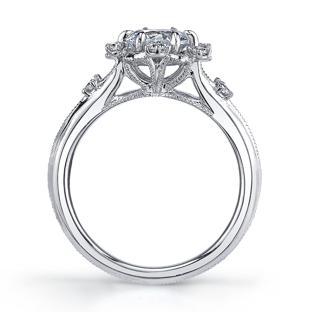 Diamond Halo Engagement Ring