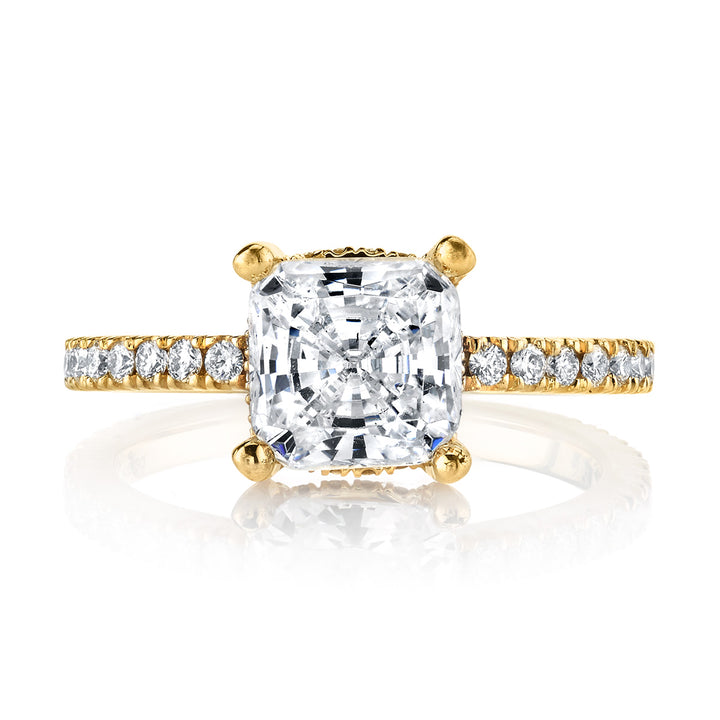Cushion-Cut Diamond Engagement Ring