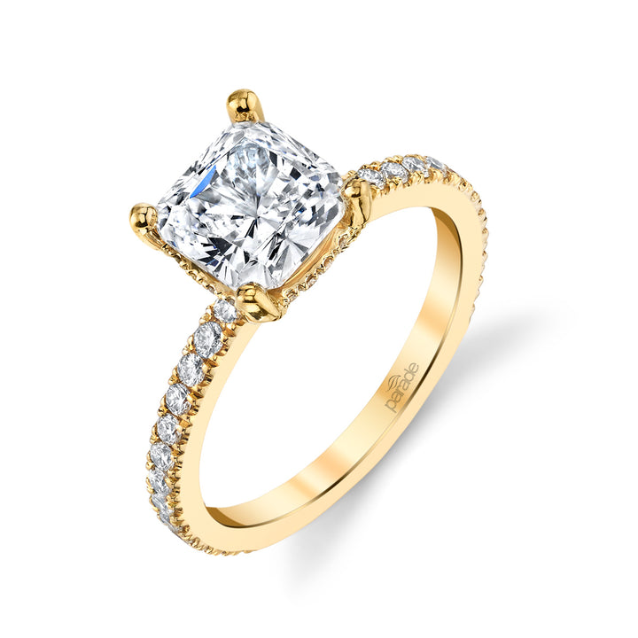 Cushion-Cut Diamond Engagement Ring
