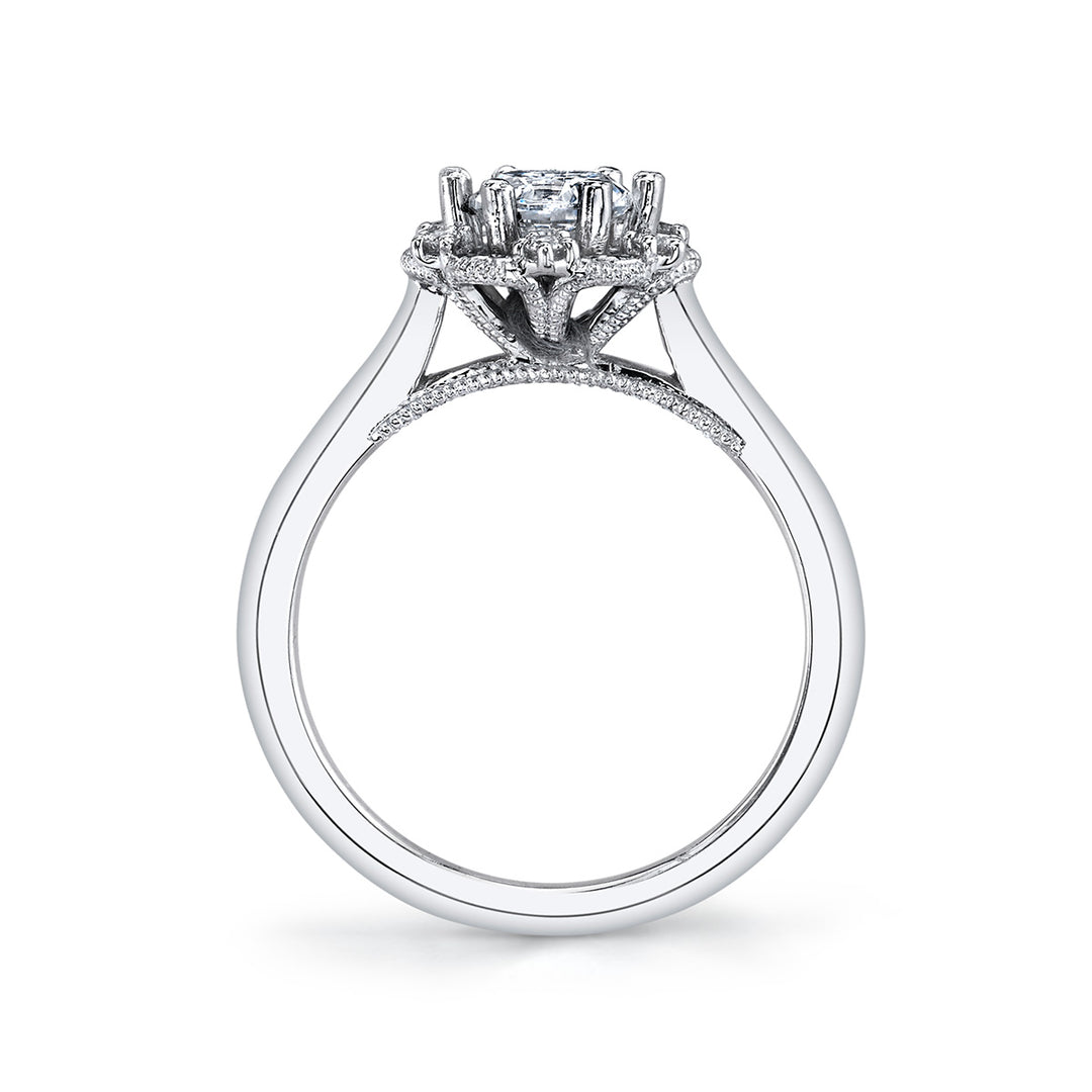 Diamond Halo Engagement Ring