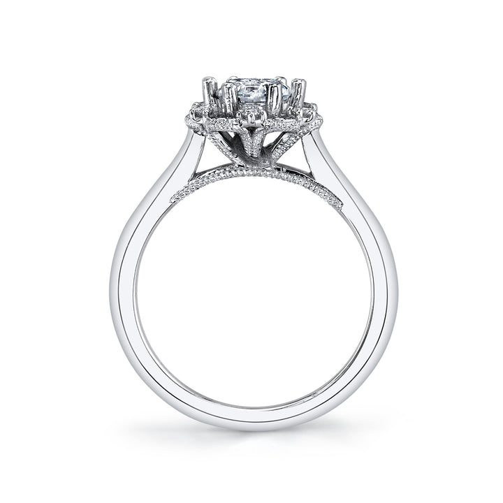 Diamond Halo Engagement Ring