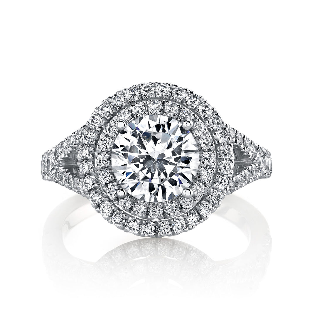 Diamond Halo Engagement Ring