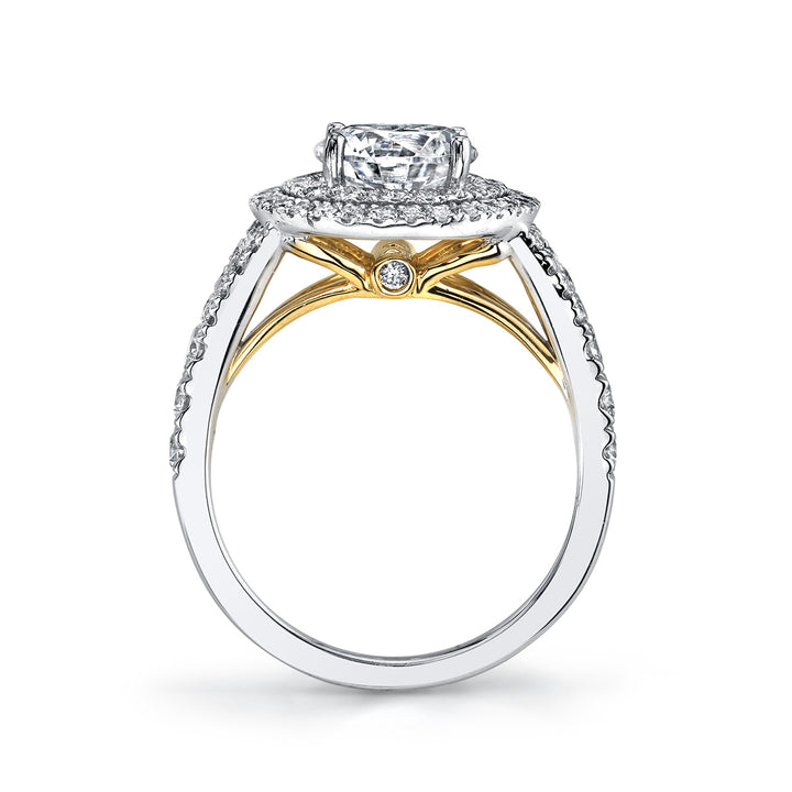 Diamond Halo Engagement Ring