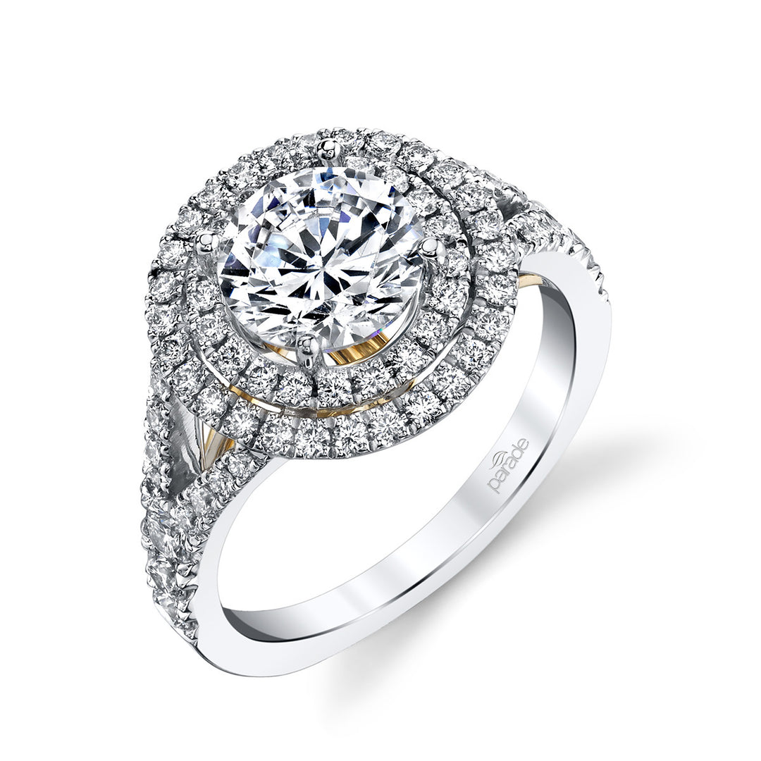 Diamond Halo Engagement Ring