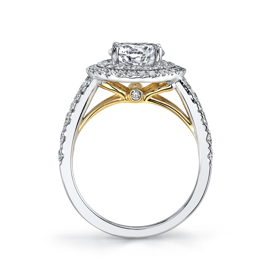 Diamond Halo Engagement Ring