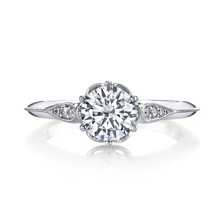 Milgrain Engagement Ring