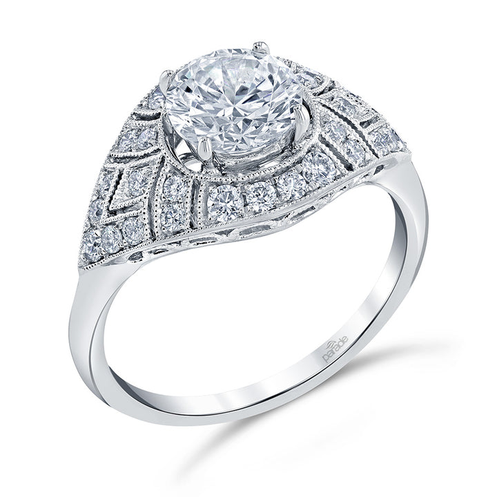 Diamond Art Deco Engagement Ring