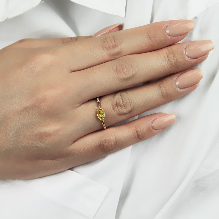 Marquise Diamond Engagement Ring