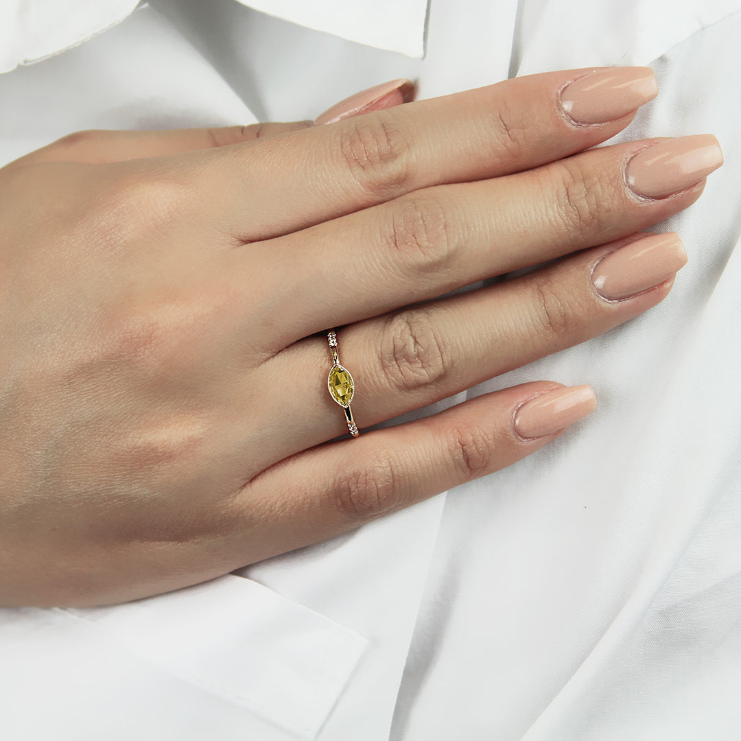 Marquise Diamond Engagement Ring