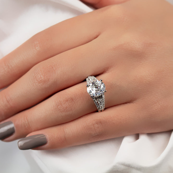 Baguette Diamond Engagement Ring