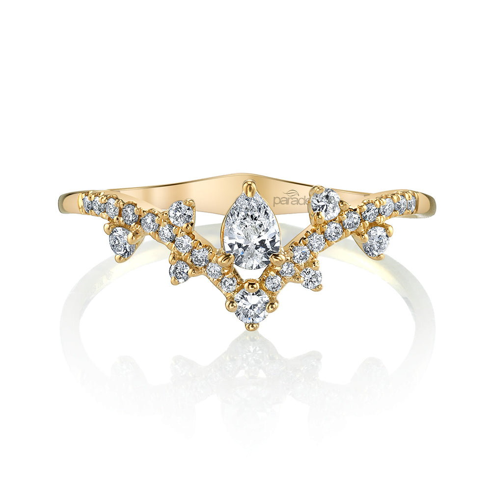 Pear-Shaped Diamond Engagement Ring
