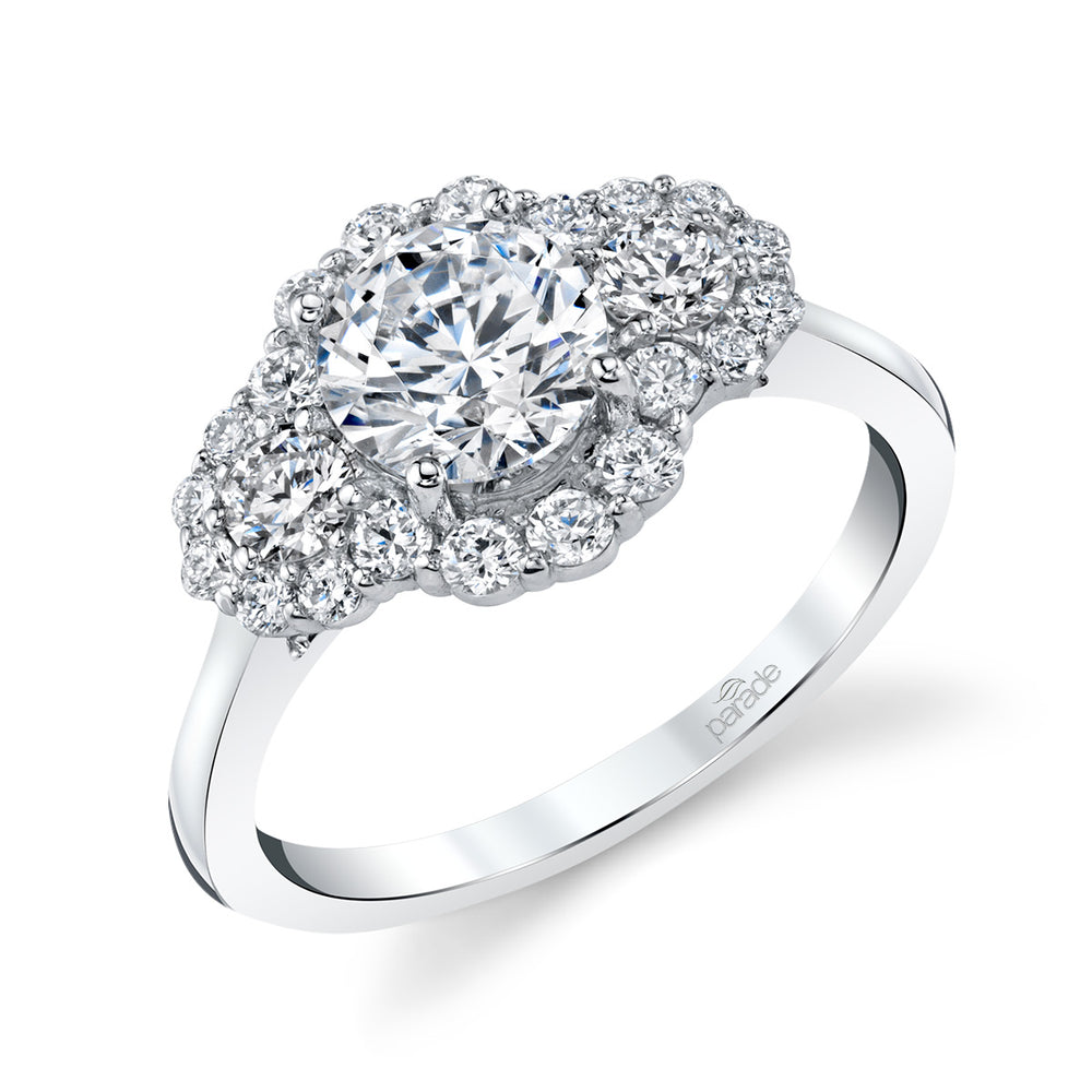 Diamond Three-Stone Engagement Ring