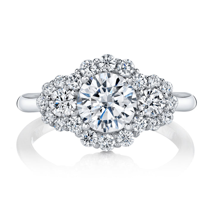 Diamond Three-Stone Engagement Ring