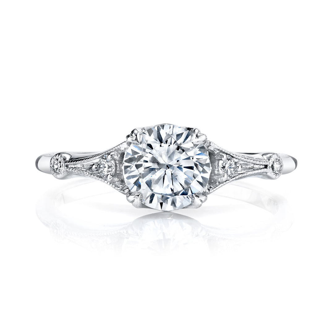 Diamond Art Deco Engagement Ring