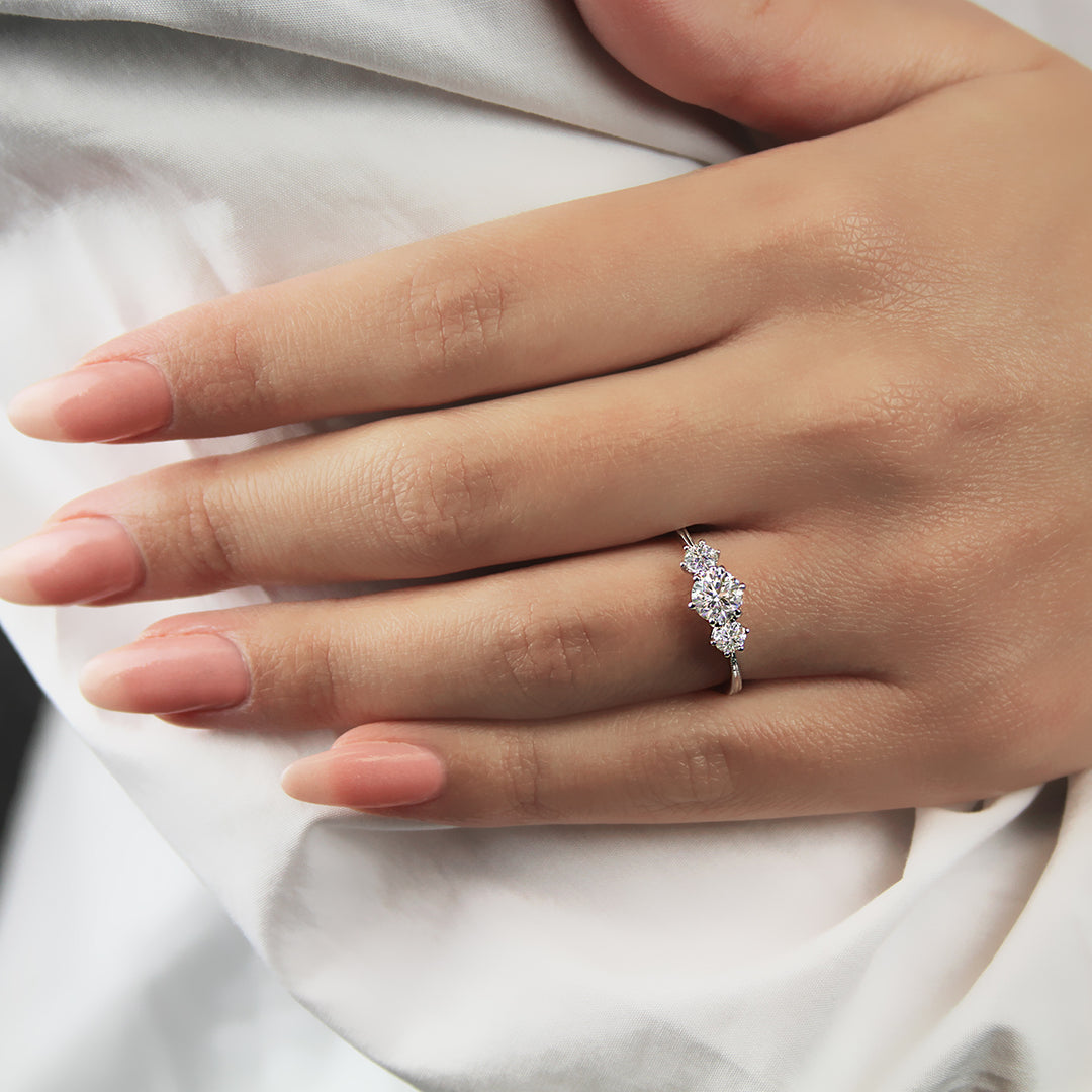 Milgrain Engagement Ring