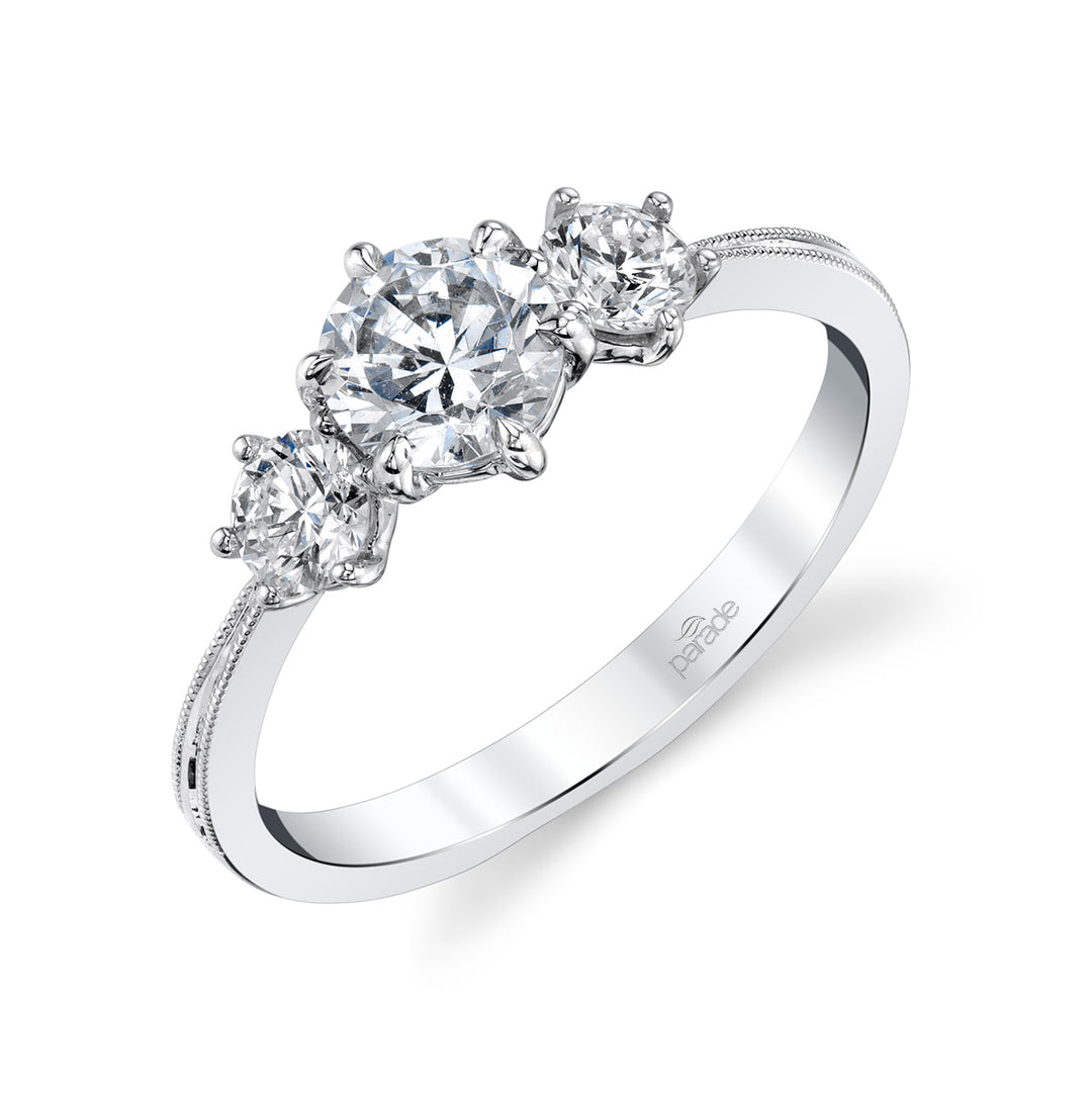 Milgrain Engagement Ring
