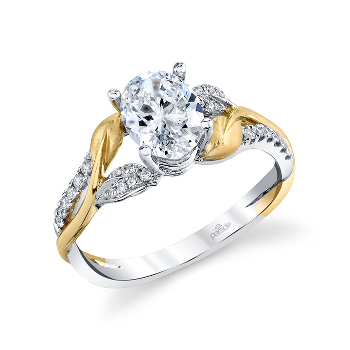 Diamond Twist Engagement Ring