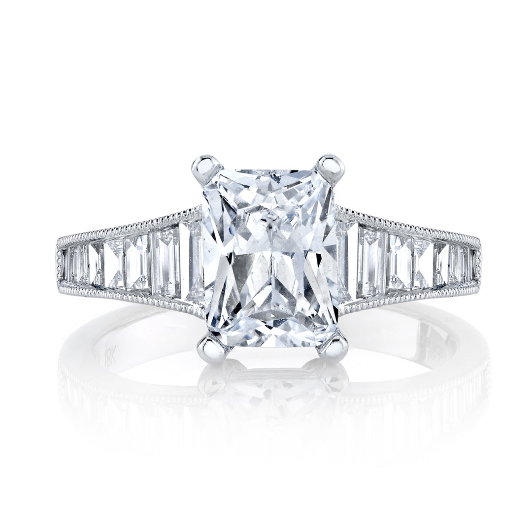 Baguette Diamond Engagement Ring